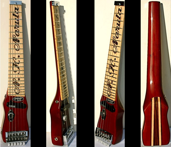 Lapstick travel guitar - custom